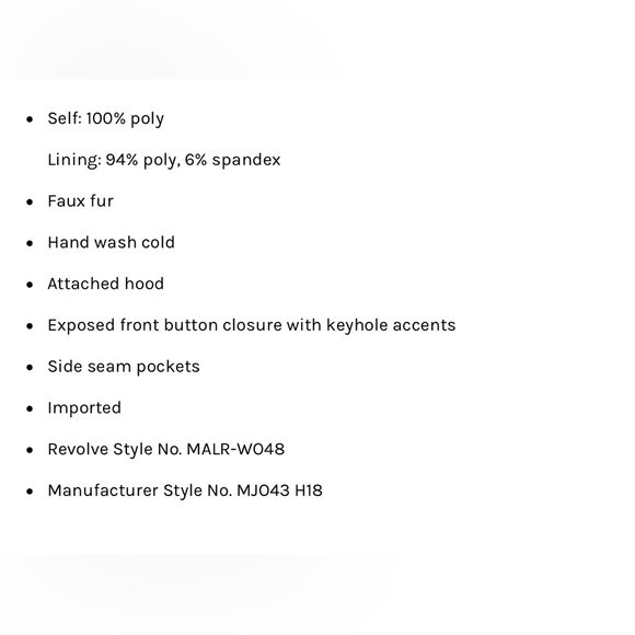 Majorelle Brinley Faux Fur Coat in Baby Blue - Size L - Picture 13 of 13